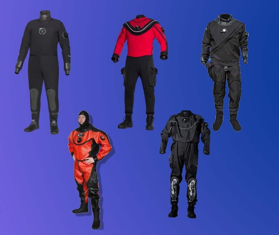 Image of a variety of Dry suits